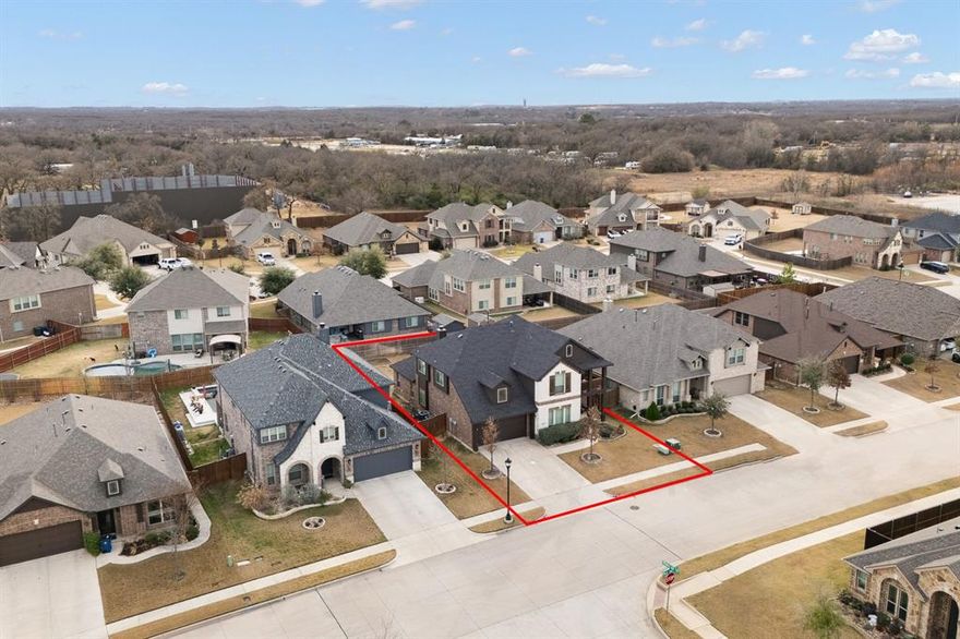 Sellers are MOTIVATED and willing to offer CONCESSIONS towards buyers closing costs and a painting allowance. Welcome to this stunning two-story home where style, space, and comfort come together effortlessly. Step inside to find an elegant formal dining room, perfect for hosting gatherings and special occasions. The spacious kitchen is a true centerpiece, featuring granite countertops, a large island with bar seating, a gas cooktop, and a walk-in pantry. It opens seamlessly to the inviting living room, where a cozy wood-burning fireplace and backyard views create the perfect place to relax.
A versatile main-floor office—currently used as a bedroom—offers flexibility for your lifestyle. Upstairs, enjoy a second living area, a dedicated theater room for movie nights, and a covered balcony for peaceful mornings or evenings. Three generously sized bedrooms and a full bath provide plenty of space for family or guests. The private primary suite downstairs is a true retreat, complete with a soaking tub, separate shower, dual vanities, and a large walk-in closet. Step outside to a spacious backyard with a covered patio and storage building—ideal for entertaining or unwinding. Conveniently located near I-35, shopping, and dining, this home truly has it all.
This house comes with a REDUCED RATE as low as 4.75% (APR 5.503%) as of 11-14-2025 through List & Lock™. This is a seller paid rate-buydown that reduces the buyer’s interest rate and monthly payment. Terms apply, see disclosures for more information. **Seller's are willing to have the home painted to a neutral color.