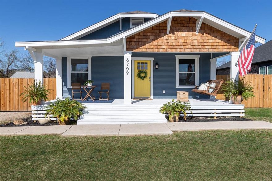 MULTIPLE OFFERS RECEIVED, HIGHEST AND BEST BY MONDAY 4-4-22 AT 1PM.  ABSOLUTELY CHARMING! This craftsmen bungalow will not disappoint. You'll love the covered front porch to drink your coffee and watch the most beautiful sunrises over the Saginaw granaries. This home has been completely updated top to bottom! Kitchen boasts custom concrete countertops, with a window above the sink to watch the kids play in the giant backyard. NEW floors, NEW bathrooms, NEW kitchen, NEW doors and windows, NEW plumbing, updated electric, and attention to detail is evident! This IS NOT your typical fast flip. Owners lived in the property while updating. This beauty was a tired, dingy early 1900's duplex and is now NYPD blue with white trim, with a happy yellow front door, and she proudly waves the American flag! From the small deck on the back, you'll view equally stunning sunsets. Quiet, lakeside feel community. Plenty of room for veggie garden and chickens! COME QUICKLY!