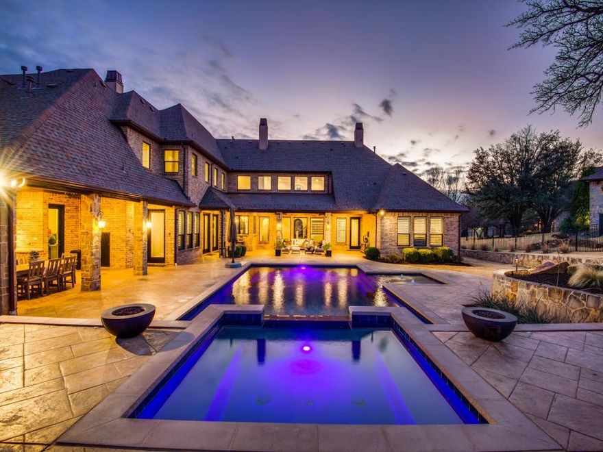 *Multiple Offers Highest & Best Due by Feb. 8th, 5:00 pm.* Welcome to your dream home on a private lot in coveted Chimney Rock! This absolutely show-stopping 6,410 square foot home boasts fine finishes throughout. Featuring 5 bedrooms & 5.4 bathrooms. One acre lot with extensive landscaping. Gourmet kitchen boasts double islands, Waterstone fixtures, cozt breakfast area & keeping room with a inviting fireplace. The theater room flows right into a perfect flex space featuring a bar area. With spectacular views from inside & outside of the home, privacy comes first. Multiple outdoor living spaces, outdoor kitchen & beautiful saltwater pool this home is perfect for any entertainer! Amazing home in prime location!