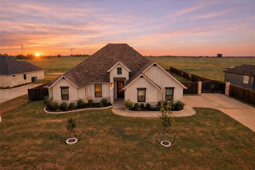 $10,000 in seller concessions for your closing costs OR to paint the house!!! Welcome to this stunning 4-bedroom, 2.5-bath home located in the serene and highly desirable Wildcat Ridge Subdivision of Godley. Step inside to a spacious living room featuring a cozy fireplace that creates the perfect setting for gatherings. The gourmet kitchen is a true highlight, offering an island, granite countertops, built-in cabinets, and plenty of space to cook and entertain, seamlessly connected to the dining area. All bedrooms come with ceiling fans for your comfort, and the home also includes a versatile bonus room—ideal as a home office or flex space. The backyard is truly exceptional, with a large, fully fenced yard perfect for outdoor enjoyment and its very own basketball court! As part of this gated community, residents enjoy fantastic amenities, including a community pool and three ponds with scenic walking trails. Perfect blend of peaceful living and Metroplex convenience. Don’t miss this opportunity—schedule your showing today!