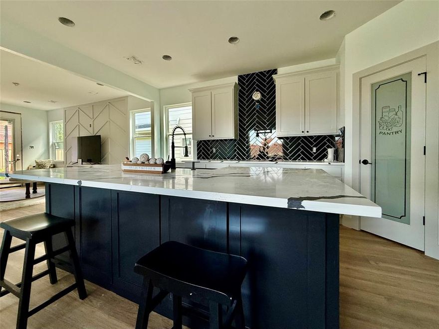 Step into this semi-custom home built by Red Dirt Custom Homes. You'll feel the luxurious and stylish feel as you walk in the front door with thoughtful finishes throughout. Home has a ton of space to offer with 2 living rooms, 2 primary suites, & 2 additional guest rooms with 3 and a half total bathrooms. Large laundry room towards the center of the home makes for a convenient location to take care of the clothing and linens. A 2-car garage and large driveway give you plenty of space for parking and play or storage space in the garage additionally. This is a MUST SEE!