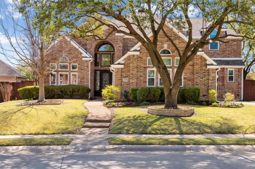 Located in the heart of Stonebridge Ranch in McKinney, this beautifully updated 5-bedroom, 4-bath home offers exceptional space, thoughtful upgrades, and a backyard designed for entertaining. Inside, you’ll find hardwood floors, high ceilings, crown molding, plantation shutters, and 52 new windows that fill the home with natural light.

The private home office features French doors, a built-in desk, and custom bookcases, making it ideal for working from home. The spacious kitchen is designed for both function and style with granite countertops, stainless steel appliances, an island, walk-in pantry, electric cooktop (with a gas line nearby), and abundant storage. An oversized laundry room with additional storage adds everyday convenience.

The primary suite is located downstairs and features crown molding, a sitting area, and a private door leading to the deck. The ensuite bath includes separate vanities, a jetted soaking tub, and generous space for relaxation. A second bedroom downstairs with a nearby full bath offers flexibility for guests or a potential in-law suite.

Upstairs you'll find three additional bedrooms, two full bathrooms, and a large game room, providing plenty of space for family or entertaining.

Step outside to enjoy the resort-style backyard featuring a pool, spa, and outdoor kitchen featuring a Grand Turbo gas grill, all creating a perfect area for gatherings or relaxing evenings. A dedicated pool and separate spa, large lawn, and storage shed complete the outdoor space.

Additional highlights include fresh interior paint, solid-core doors throughout, a formal dining room, and extensive storage throughout the home.

This exceptional property combines comfort, functionality, and outdoor living in one of McKinney’s most sought-after master-planned communities.

NOTE: Don't miss the Zillow 3-D Tour link!  OPEN HOUSE: Saturday, March 21st, 2-5pm.
