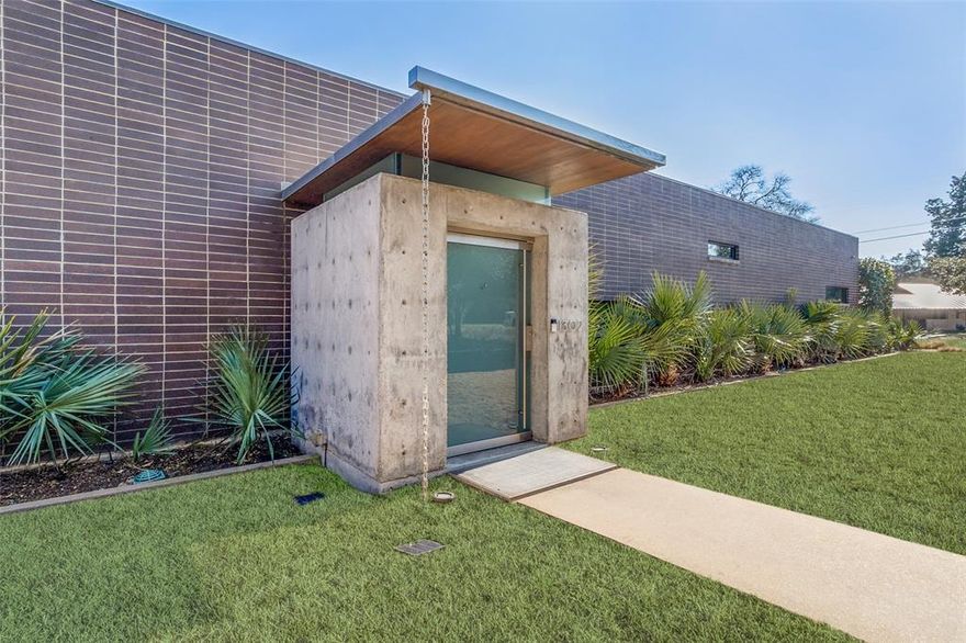 This AIA award winning home in East Kessler sits on over a .5 acre lot. Designed by leading modernist architect Russell Buchanan, this three or four bedroom and three and a half bath home offers, hard-to-find, architecturally significant one-level living. Situated on a very private corner lot, the inspiration of the home, called Open House by the architect, was to create a compound of buildings with barrier-free access to all areas, without harming the natural topography of the site. Quoting the architect, the buildings form an arc at the level grade. Two main buildings (connected by a concrete bridge) separate the public areas from the private areas. A third building defines the garage and a fourth serves as an entry vestibule. The composition and massing of these buildings forms a private enclave intended to allow the public spaces to fully open onto the sculpted site.  SELLER'S ARE REQUESTING HIGHEST AND BEST OFFERS BY 5:00 PM ON WEDNESDAY, MARCH 20TH.