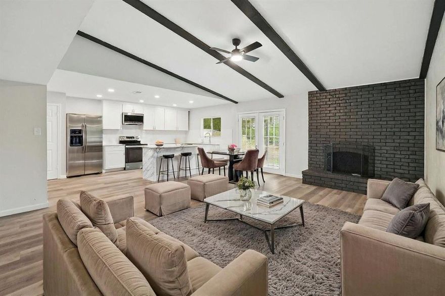 4 Bed • 3 Bath • Living & Dining Areas • 2-Car Garage

Discover this stunning, fully remodeled home in a well-established neighborhood in the heart of Arlington. Offering 1,920 sq ft of living space plus a 420 sq ft garage, this home blends modern upgrades with comfort and style.

Inside, you’ll find 4 spacious bedrooms, 3 full bathrooms, living & dining areas, a cozy fireplace, and a large primary suite complete with a walk-in closet

Recent Upgrades Include:
• New roof and HVAC condenser
• Updated plumbing with brand-new fixtures
• Energy-efficient lighting and new windows
• Modern kitchen with new cabinets, granite countertops, and new appliances
• Luxury waterproof vinyl laminate flooring
• Fresh paint and LED lighting throughout

Step outside to a large, fenced backyard featuring a covered patio—perfect for entertaining or relaxing.

Conveniently located with easy access to major highways I-20 and 360, and just minutes from shopping, dining, and local amenities.

A home full of comfort, thoughtful upgrades,