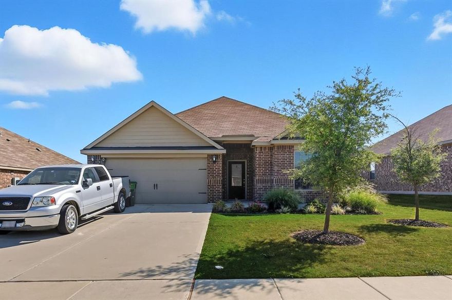 Absolutely wonderful 3-2-2 at a phenomenal price in highly-sought-after Bridges neighborhood of Crowley! Open floorplan, light & bright, all-neutral colors & high ceilings! The kitchen featuring 42 in. cabinets, SS appliances, granite counters & backsplash tile overlooks huge main living room & formal dining area! The split bedroom floorplan with generous room sizes is ideal for a single, couple or small family. The covered back patio is perfect for bbq'ing, relaxing and enjoying the large backyard! Home is being offered at a great price, so come see it today!!