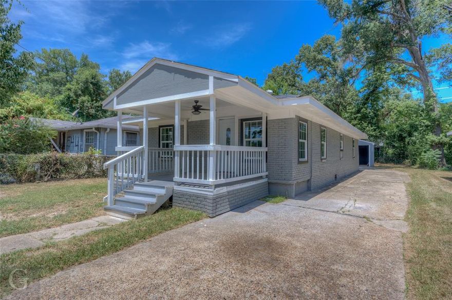 Newly Renovated Home with a Huge Front Porch and a Remote Primary Bedroom with Ensuite!!
Yes, you can end your home search with this one! This lovely home has it all and it's priced to sell !! Brand New Roof, New Stainless Steel Appliances, all new windows custom granite countertops throughout, Three large bedrooms, Two Full Baths, Living Room and A Den !!! No expense was spared; custom crown molding wrapped every wall, and new plumbing, electrical, and brand new HVAC will be installed too much to list !! Also, a detached garage. This home qualifies for some Zero Down Payment Programs!!
Call us ASAP, it will not last long !!!