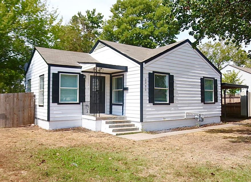 Discover the epitome of modern living in the coveted Springdale Add subdivision at 2325 N Chandler Dr, Fort Worth, 76111. This exquisite residence offers a blend of elegance and functionality, making it the perfect place to call home.With 3 bedrooms and 2 bathrooms, this home is designed for comfort and versatility. As you step inside, you'll be greeted by an inviting floor plan that seamlessly connects the living, dining, and kitchen areas. Large windows flood the space with natural light, creating a warm and welcoming atmosphere.Conveniently located near parks, schools, shopping, and dining, 2325 N Chandler Dr offers the perfect balance between suburban tranquility and urban amenities. Don't miss the opportunity to make this your forever home, where modern comfort meets timeless charm. Schedule a showing today and experience the exceptional lifestyle that awaits you in this Fort Worth gem!