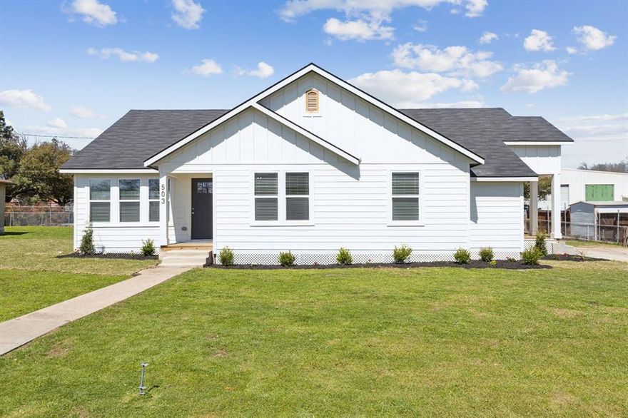 MOTIVATED SELLER — PRICE REDUCED! BEST VALUE IN MCKINNEY! Why settle when you can have it all — just steps from the vibrant Downtown McKinney Square, the city’s crown jewel! This fully renovated 1950s beauty at 503 Smith has been taken down to the studs and rebuilt, blending timeless character with modern luxury. Step inside to discover a light-filled, open floor plan highlighted by soaring cedar beams and a spacious family room made for entertaining. The chef’s kitchen steals the show with stainless steel appliances, gas range, oversized island with bar seating, built-in desk or coffee bar, walk-in pantry, and sleek designer finishes. With 4 spacious bedrooms and 3 full baths — including two private primary suites — the smart layout is perfect for multi-generational living, guest stays, or working from home. Even better, the versatile lot is zoned residential AND commercial, giving you endless possibilities: launch a home-based business, run a stylish Airbnb, or simply enjoy the freedom of NO HOA.
Completely move-in ready with every detail thoughtfully updated, this one-of-a-kind home puts you in the heart of it all.
Walk to shops, dining, and year-round events in Historic Downtown McKinney — then come home to your private oasis.
Don’t wait — homes like this don’t last! Schedule your showing today and make 503 Smith your next chapter.