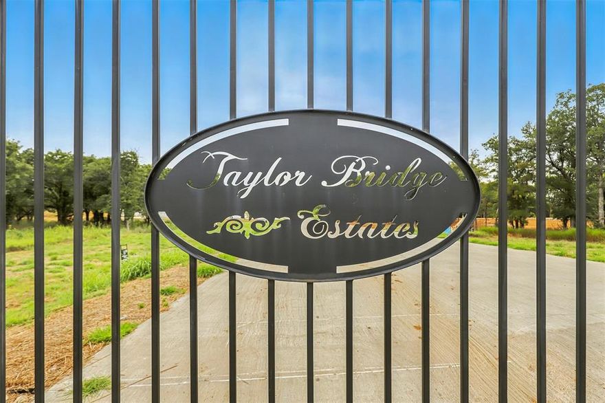 Taylor Bridge Estates North is the newest gated subdivision in Burleson ISD. This lot is 2.163 acres perfect for your dream home. Centennial High School