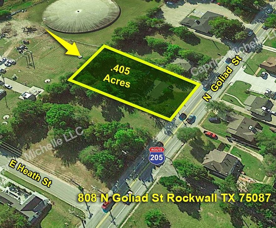 Residential Office Zoned (PD) Direct Frontage on Goliad in Rockwall and a Short Distance from the Rockwall Historic Square. High Traffic Exposure. Large .41-acre lot. Previously leased as a residential investment. No repairs will be made by the seller. Open living room to the kitchen, 3 bedrooms, 1 and a half baths, a covered carport, and a fenced-in backyard area. Great Commercial Opportunity For Any Business. Being Sold For Land Value. Buyers' and buyers' agents to verify all information, zoning, etc. Part of an estate and was an investment property. Sold As-Is Where Is. No VA or FHA. Prefer cash. NO SELLER FINANCING. No repairs will be made. New Survey. Kitchen 14x12, dining room 15x13, living room 15x13, bedrooms 14x8 and 13x12 & back room 16x8.