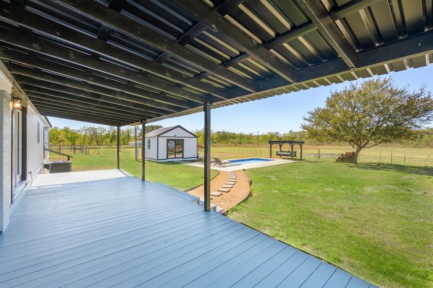 Country retreat with room for everyone and everything! This beautifully updated 5-bedroom, 2-bath home sits on 18 acres of gently rolling land with a perfect mix of open pasture and shady trees. Step inside to find modern finishes and a bright, open layout designed for comfortable country living.
Outside is where this property truly shines enjoy summer days in the in-ground pool and evenings by the pool house. There’s also a horse barn, and a large storage shed for all your equipment and toys.
With easy access to Highway 24, you’ll have the perfect blend of privacy and convenience. Whether you’re looking for a family homestead, hobby farm, or weekend getaway, this property offers endless possibilities.