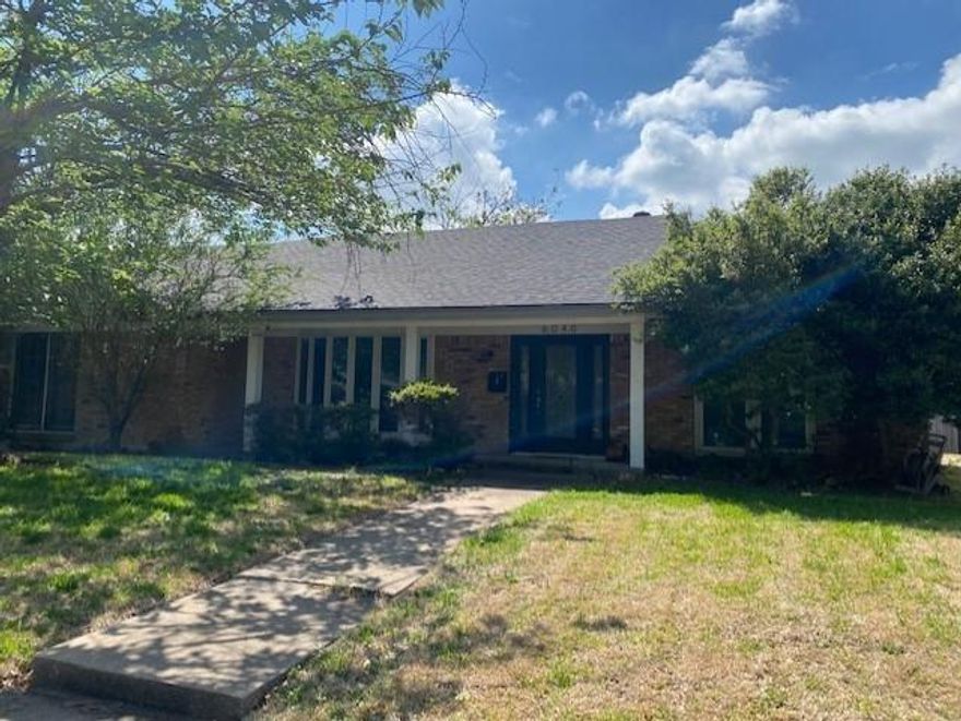 Wow! Captivating corner lot with soaring shade trees, lovely landscaping and the perfect covered front porch in the Wedgewood Addition! An abundance of windows and skylights provide natural light throughout. Freshly painted with calming gray tones! Modern fixtures and ceiling fans. Multiple living spaces! Family room features a beautiful brick wood burning fireplace. Split bedroom floorplan for added privacy. Open concept! Gallery kitchen with a gas cook top perfect for a chef, an abundance of cabinet space plus a cozy breakfast nook overlooking the private fenced backyard. Bonus huge 4th bedroom upstairs with its own powder bath perfect for a game-room. Both secondary downstairs bathrooms have been completely remodeled and are stunning! Primary suite features dual sinks, built-in medicine mirror cabinets, walk-in closets and a huge shower. Giant backyard with a gazebo covered patio ideal for entertaining and cooking out! Close to HWY for easy access to Downtown Fort Worth.