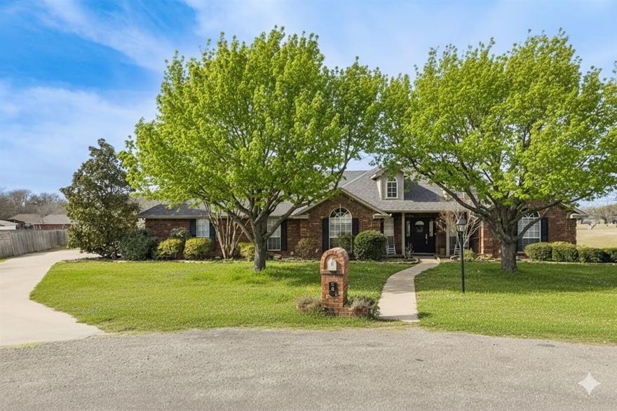 Welcome to this fabulous custom home set on an oversized cul-de-sac lot in an established neighborhood in North Waxahachie. This property offers a spacious living area with a fireplace, a split bedroom arrangement, and a well-designed kitchen featuring a gas range, generous counter space and abundant cabinet storage. The 1+ acre lot provides plenty of room to spread out, with extensive concrete parking, a detached shop, and additional storage in the garage. The kind of storage that actually makes life easier — room for projects, tools, and all the “extras.” The detached shop is a true multipurpose workshop with room for DIY projects, crafting, woodworking, or securely storing equipment and tools. This property is located outside of the city limits, offering the freedom of no HOA and the advantage of paying county taxes. Homeowners enjoy more flexibility in how they use their land, fewer restrictions, and lower long-term expenses — a valuable combination for buyers seeking space and independence. Conveniently located minutes from schools (Shackelford Elementary, Life School), shopping (Tom Thumb-Atwood's-future Sam's Club & BJ's Wholesale), restaurants, & healthcare (Baylor Scott & White Hospital). If you’re searching for a custom Waxahachie home with space, storage, and a great lot, 9 Maree Court is ready to welcome you!