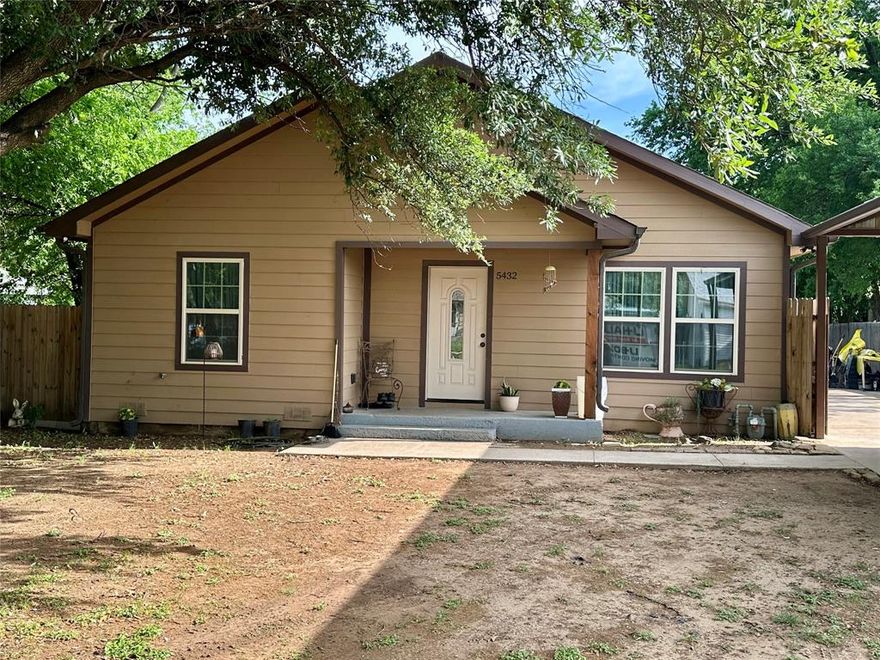 3-2 Fully renovated inside and out. Ready for a new family to call it home! New Roof, new hvac system, new electric, new flooring, cabinets, countertops and more! Large living with a lot of natural light throughout, nice size bedrooms with walk-in closets. Plenty of paved parking space 16’x32’ oversized carport with backyard access for extra parking. Home is close to highways 287, 820, and I20 and downtown Fort Worth. This one will not last long, come take a look while you have the chance!