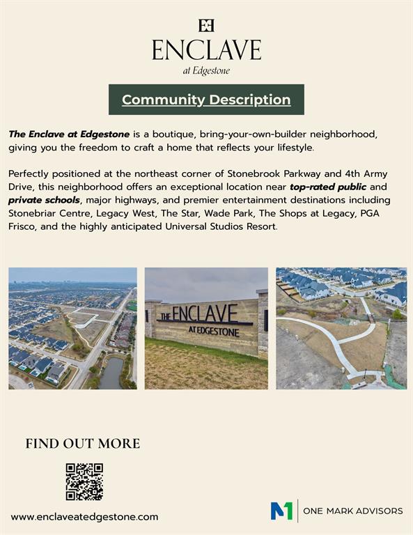 THE ENCLAVE AT EDGESTONE - Land