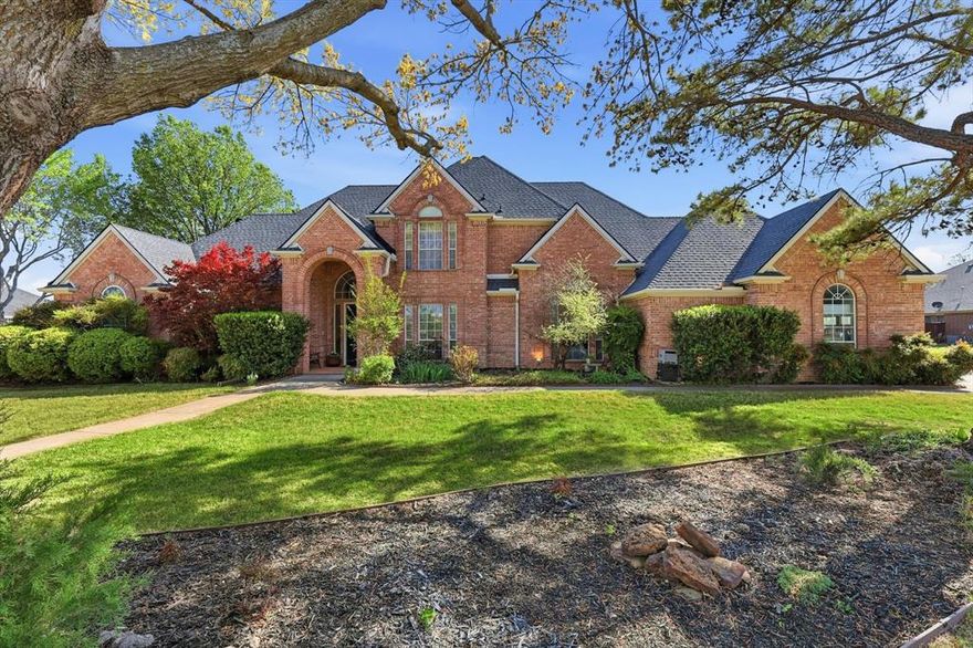 Welcome to this stunning custom home located on a quiet cul-de-sac in the heart of Corinth, offering an unbeatable combination of space, privacy, and convenience. Perfectly situated with easy access to major highways, shopping, dining, and nearby Lake Lewisville, this exceptional property delivers the ideal North Texas lifestyle. This spacious residence features 5 bedrooms (5th bedroom could be used as an office), 4.5 bathrooms, and a 3-car garage, offering plenty of room for comfortable living and entertaining. Inside you’ll find two living areas, a large game room, and a private office, providing flexible spaces for work, relaxation, and recreation. The thoughtfully designed layout offers both functionality and elegance throughout the home. There a too many updates to list giving the home a refreshed and move-in ready feel. Step outside and enjoy your own private retreat on a rare, oversized 1-acre lot complete with a full sprinkler system, custom landscaping, and upgraded zoysia grass in the front yard. The backyard is an entertainer’s dream featuring six fruit trees and a beautiful in-ground pool with spa, perfect for relaxing or hosting family and friends. With its generous living spaces, extensive updates, and incredible outdoor setting, this property offers a rare opportunity to own a unique home in one of Corinth’s most desirable locations. This home is less than a mile from Corinth community favorites like the newly renovated Corinth Community Park athletic fields, the new Commons at Agora Park featuring a splash pad and playground, stage for live events, food truck court and boardwalk and of course North Central Texas College. A full list of updates can be found in transaction desk, call me for details!