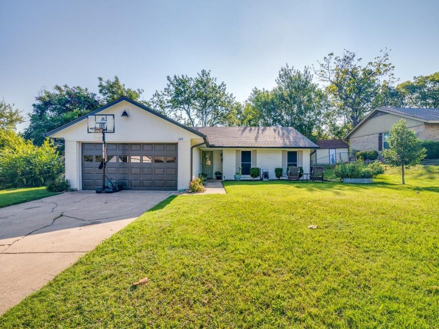 Come see this wonderfully updated home just minutes away from Lake Caruth & Lake Ray Hubbard! Recent updates include; fresh paint throughout, remodeled bathrooms, kitchen updates, new roof & gutters, new HVAC, all new PVC plumbing, french drains, sprinkler system, double-pane windows, & an updated foundation! Inside you will find marble counters, stained concrete and LVP flooring, a cozy wood burning fireplace, and vaulted ceilings. The kitchen offers stainless appliances with a large farm sink that overlooks your new backyard! The generous primary bedroom features an en-suite bathroom with a walk-in shower & walk-in closet. Head outdoors to your covered patio offering plenty space to cookout or relax while overlooking the fully fenced backyard with mature trees. Walking distance to the park and trails at Caruth Lake & only moments away from downtown Rockwall & Lake Ray Hubbard! Easy access to numerous highways for those commuters. Schedule your showing today!