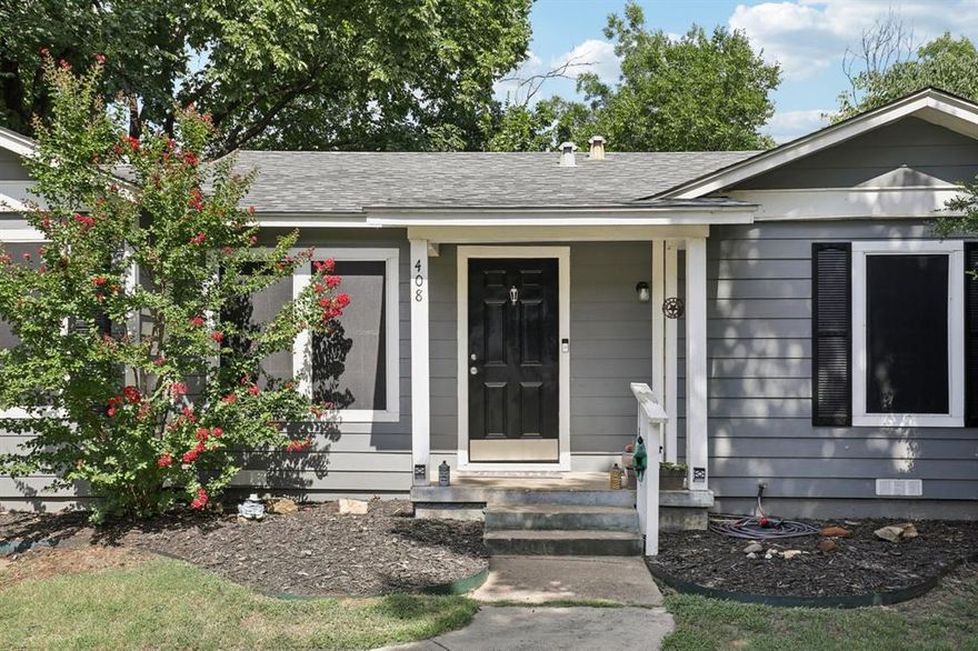 Welcome to 408 Harrison Lane—a delightful single-story home nestled in the friendly, well-established Bellvue neighborhood. With 3 bedrooms, 1 bathroom, and approximately 1,050 sq ft, this home offers an ideal blend of comfort and convenience. Three well-proportioned bedrooms with hardwood flooring and a galley-style kitchen equipped with tile backsplash, built-in microwave, and ample storage. The home underwent a thoughtful refresh in 2023. Enjoy a generous lot with mature shade trees—perfect for entertaining, gardening, or letting pets and kids roam freely. This home is an excellent fit for first-time homeowners, small families, downsizers, or savvy investors seeking a low-maintenance, turnkey property. With its manageable size, thoughtful upgrades, and strong community charm, it checks off all the boxes for a warm, welcoming place to call your own!