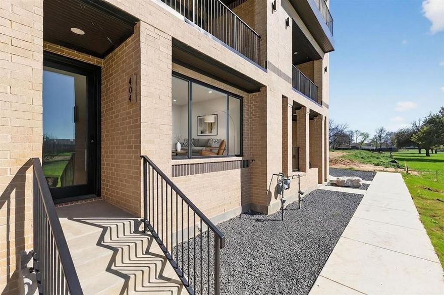 Don’t miss this exceptional opportunity to own a sophisticated three-story townhome perfectly positioned on the waterfront with panoramic views of the Fort Worth skyline and the Trinity River. This elegant residence offers 4 spacious bedrooms, 4.5 luxurious baths, and an open-concept floor plan filled with radiant natural light that enhances the modern, airy ambiance throughout. Contemporary finishes and thoughtful design details elevate every room. The living area features a striking color-changing fireplace, creating the perfect atmosphere for both relaxation and entertaining. The expansive owner’s suite also offers breathtaking views—ideal for morning coffee on the covered balcony or evening stargazing. Additional highlights include a short walk to Top Golf, a brewery, e-bike and Trinity Trails, Wi-Fi capability for secure Amazon deliveries, a tankless water heater, and individual high-efficiency HVAC systems on each floor to maximize comfort and energy savings. Elevator-ready with space allocated for future installation. Located in an exciting, up-and-coming neighborhood, this townhome is not only a beautiful place to live but a smart investment for the future. Multiple units for sale. Schedule your private tour today—this is a rare gem!