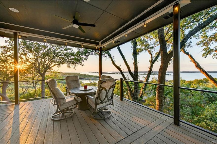 Welcome to 258 Lou Sand Hill, an exceptional move in ready opportunity perched high above the sparkling shores of Lake Texoma. This nearly 3,700-sq-ft home offers four bedrooms with three full and one half bathrooms, providing ample space for family and guests. The property is being sold fully furnished, and is turnkey ready as a rental property. Whether you’re seeking a relaxing weekend escape, a full-time residence, or a lucrative short-term rental, this retreat is ideally located in a quiet, low-traffic neighborhood. 
Experience breathtaking sunsets and uninterrupted views spanning the water and island-dotted horizon from the outdoor deck designed for entertaining or quiet moments of reflection. This peaceful half-acre sanctuary sits at the end of the road, offering privacy and tranquility year-round. 
Recent extensive updates provide peace of mind, including a new roof, water heater, and three AC units replaced within the past two years. The spacious game room and private guest suite were recently added, enhancing both comfort and entertainment options for you and your guests. 
The primary level features three spacious bedrooms and two full bathrooms, including a primary suite with a private screened deck—perfect for waking each morning to picturesque scenery. The open-concept living area flows onto a wraparound deck, seamlessly blending indoor and outdoor living. The well-appointed kitchen boasts a modern gas range and a generous walk-in pantry, all overlooking the lake. 
One guest room is thoughtfully designed with bunk beds, making it a favorite spot for kids and friends. Downstairs, guests enjoy a private suite with an efficiency kitchen, offering flexibility and privacy for extended stays. The home is easily accessible via stairs or elevator. 
Entertainment abounds in the game and media room, fully equipped with shuffleboard, pool table, projector with 120 inch screen, and more—ensuring endless fun for everyone. Experience lake living at its finest!