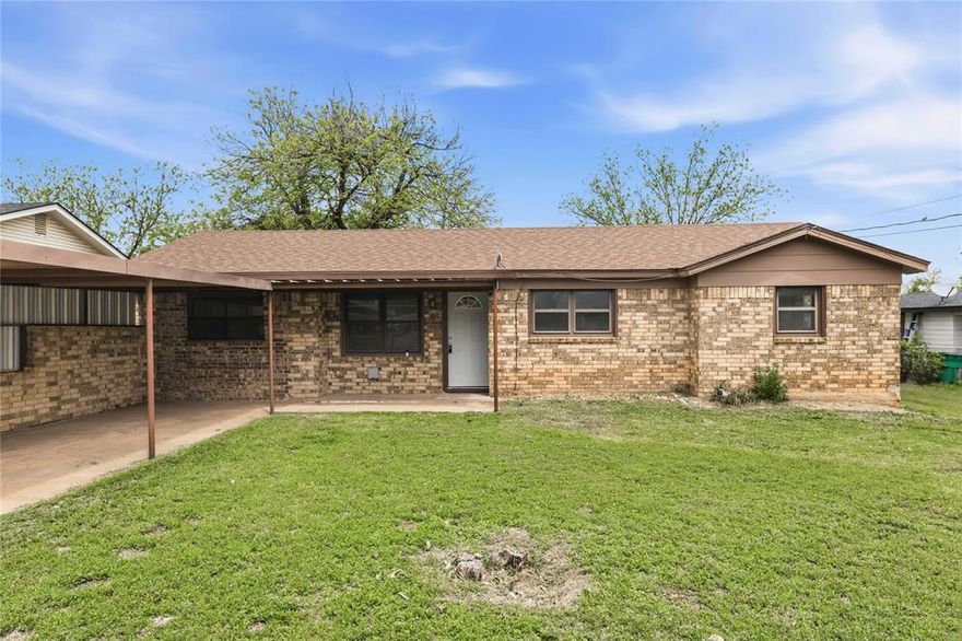 Welcome to this beautifully updated 3 bedroom, 2 bath brick home offering 1,304 square feet of comfortable living space in a highly sought after neighborhood. Conveniently located near schools, dining, shopping, and hospitals, this home combines everyday convenience with timeless charm.
Step inside to find fresh updates throughout, including recently installed flooring and paint that create a clean, modern feel. The kitchen features a brand new gas range, making it perfect for cooking and entertaining alike. Both bathrooms have been updated with stylish amenities, adding to the home’s move-in ready appeal. Outside, you’ll love the large, fenced backyard that's ideal for pets, kids, or weekend gatherings. A covered carport provides added convenience and protection from the elements. Whether you're a first time buyer, downsizing, or looking for a great investment, this well-maintained home is a must-see. Schedule your showing today!