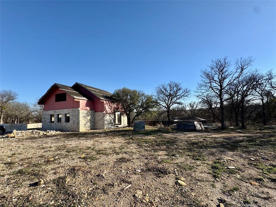 Discover your dream getaway on this stunning 4-acre riverfront property, offering a perfect blend of nature and
potential. Located within the highly acclaimed Brock Independent School District, this unique parcel is ideal for anyone
seeking a serene lifestyle while remaining connected to excellent educational opportunities. The property features a
partially built house, providing a fantastic foundation to create your custom home. With breathtaking views of the river
and lush surrounding landscape, this site offers a peaceful retreat for relaxation and recreation. Imagine mornings
spent sipping coffee on your future porch, listening to the gentle flow of the river, and evenings enjoying the tranquility
of the great outdoors. Whether you envision a cozy home, a weekend escape, or a picturesque homestead, this
expansive land offers endless possibilities. Enjoy easy access to fishing, kayaking, and hiking right from your doorstep
while being just a short drive from local amenities. Don’t miss the chance to make this riverfront property your own!
Embrace the opportunity to build your dream home in a vibrant area where nature meets comfort. Home is approximately 40% complete, flexible design can be finished out with 3 - 6 bedrooms and 3-6 baths, plans available upon request.