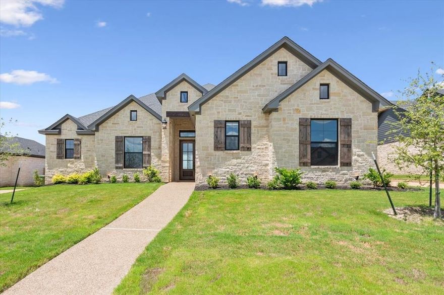 Welcome to this stunning New Construction home located right here in Waco, Texas nestled in the coveted Creekside subdivision. Sitting on just over a quarter of an acre lot, this home boasts a comfortable 2,454 SQ FT with an open concept design and side entry garage. This cozy 4-bedroom, 3-bathroom floor plan includes a fireplace in the living room, a dedicated computer nook, a mud area and laundry room, an isolated primary bedroom, and much more to see! There are many notable highlights to this beautiful home, but the kitchen might take the prize. It comes complete with white cabinets, tasteful quartz countertops, an elegant backsplash, a farmhouse sink, dedicated pot filler, new GE appliances (Electric cooktop, microwave, oven, & dishwasher), a dedicated pantry, and gorgeous lighting to top it off. We look forward to hearing from you! Schedule your tour today.