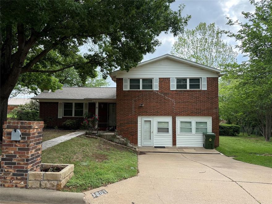 This comfortable family home offers Three bedrooms and Two and half baths, with two inviting family rooms that provide plenty of space to relax or entertain. A cozy gas fireplace anchors the main living area, while the formal dining room is perfect for gatherings and special occasions. Huge Bonus Room currently used as a craft room. Roomy Kitchen and separate utility. Downstairs another room being utilized as the fourth bedroom. Outside, you’ll find a large fenced backyard with a storage shed, plus a covered back porch ideal for enjoying quiet mornings or evening downtime. Fenced and Sprinkler System. Conveniently located close to schools and shopping, this home blends comfort, functionality, and everyday convenience.