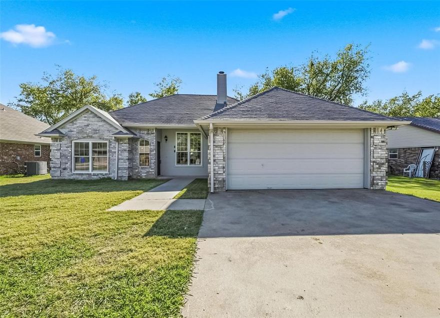 I’m a freshly updated home in Krum, move-in ready and waiting for my next owners. I recently received brand new carpet on November 3, 2025, along with fresh paint inside and out.

My brand new windows were installed in August 2025, filling my rooms with natural light and improving energy efficiency. My foundation has also been repaired and includes a transferable lifetime warranty, offering peace of mind and lasting value.

Out back, you’ll find a spacious yard with a storage shed and raised garden beds, ideal for hobbies, gardening, or relaxing with family and friends.

Located close to town and schools, I offer comfort, convenience, and quality. I’m a great fit for first-time buyers, downsizers, or anyone searching for a well-maintained home in a desirable location.