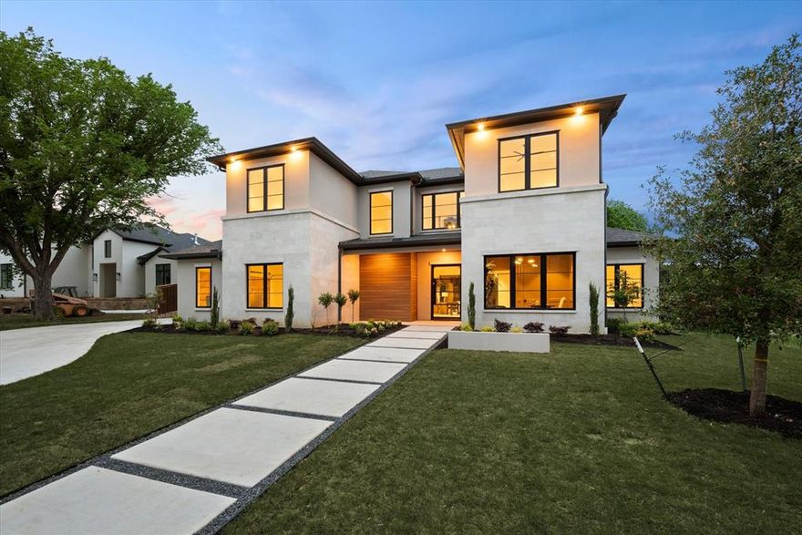 Welcome to a masterpiece of modern luxury living crafted by the renowned Monument Custom Builders Lp. The exterior showcases a harmonious blend of traditional charm and contemporary design. The heart of this home is undoubtedly the gourmet kitchen, a culinary masterpiece outfitted with top-of-the-line appliances and finishes. Professional appliances, a spacious island, and custom cabinetry elevate the kitchen to the pinnacle of both style and functionality. Luxury extends into the private spaces, with the master suite offering a sanctuary of relaxation. The ensuite bathroom boasts a spa-like atmosphere. Beyond the walls of this extraordinary home, the outdoor living spaces beckon residents to savor the Texas sunshine. This home is more than a dwelling; it's a statement of refined taste and a testament to the artistry of custom home building.