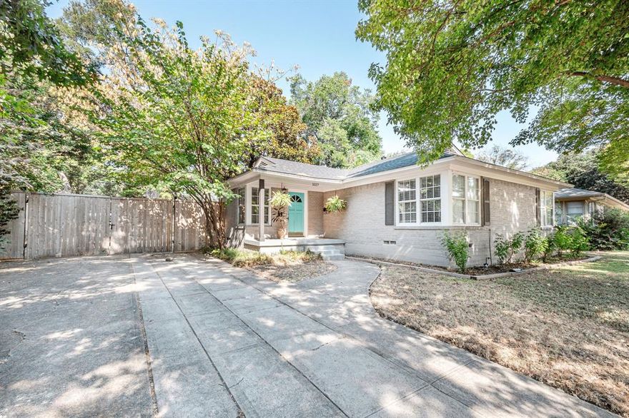 Delightful home with personality and updates. Handsome hardwoods and tile flooring, stainless appliances and 2 inch blinds. There's a cozy kitchen nook to enjoy. Great closets are a plus. Primary suite has backyard patio views with sliding glass door. The backyard is truly a park like setting with lots of trees, a privacy fence, fire pit and low maintenance turf. Located near shopping, Kiest Park and I35. This special place is ready for new owners!