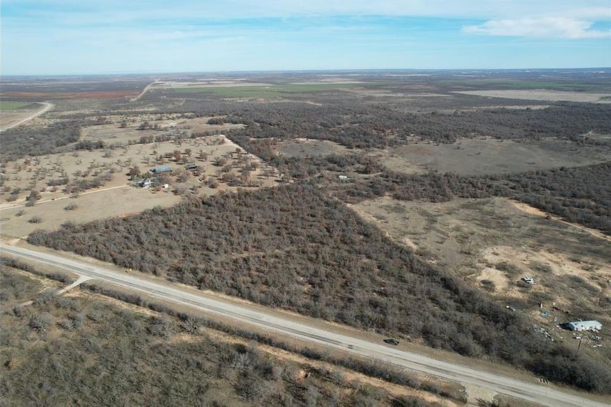 This 11+- Acres tract is covered in oaks and would make an absolutely beautiful homesite or small hunting getaway. The land has a gradual slope to the back of the property and would have gorgeous hilltop views from the top. The property has Hawley water at FM 600 as well as Big Country Electric.  There are deer, turkey, and hogs in this area, and you are less than 20 minutes from Abilene. Call today to view this property! **Buyer to Verify all Schools & Utilities**