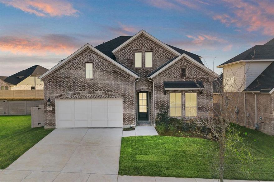 MLS# 21071103 - Built by Coventry Homes - Const. Completed Oct 17 2025 ~ Discover this beautifully designed north-facing home in the top-rated Painted Tree community in McKinney! With over 3,200 square feet, this 4-bedroom, 3.5-bath home combines elegant design with everyday functionality — perfect for modern Texas living. This thoughtfully crafted layout includes a guest suite with a full bath on the main floor, ideal for visitors. The expansive open-concept great room and kitchen area is perfect for entertaining, featuring upscale finishes, a large island, and plenty of natural light. Upstairs, retreat to the spacious primary suite complete with a bow window and a spa-inspired bath. Two additional bedrooms, a powder bath, and a large media room provide the space and flexibility you need. Enjoy outdoor living year-round on the Texas-sized covered patio, and take advantage of the 3-car garage for extra storage and convenience. This home checks every box — space, style, and a prime location!