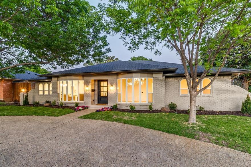 Completely reimagined and move-in ready, this stunning renovation blends modern design, quality craftsmanship, and major system upgrades in a prime location within the highly regarded Richardson Independent School District. Situated on a spacious corner lot in the desirable Forest Meadow community, this home offers exceptional curb appeal, extensive improvements, and a backyard designed for entertaining.

The interior has been thoughtfully redesigned with custom cabinetry, level 3 quartz countertops throughout, large-format tile, LED lighting, and solid-core shaker doors with matching trim and hardware for a cohesive, upscale feel. The fully renovated kitchen features all new appliances including a gas range, speed oven, integrated dishwasher with custom panel, wine refrigerator, and custom vent hood, while the living area is highlighted by a custom white oak fireplace mantel and wet bar with floating shelves. Expansive energy-efficient Low-E Argon filled windows and large sliding glass doors bring in natural light and create seamless indoor-outdoor living to the patio and pool.

Major updates provide long-term peace of mind, including foundation work completed in 2024 with transferable warranty, new HVAC system in 2024, and a 30-year roof installed in 2019. Additional exterior improvements include fresh exterior paint, dual driveways providing expanded parking, and a newly installed 10’ stained cedar privacy fence.

The backyard is a true highlight with a beautifully renovated pool featuring new surface, tile, coping, decking, and an upgraded programmable pump (2024–2025), perfect for relaxing or entertaining.

Conveniently located near shopping, dining, and major commuting routes, this property offers the rare combination of designer renovation, significant mechanical upgrades, excellent schools, and a desirable Dallas location.  Richardson ISD offers a school Choice program allows families the opportunity to apply to preferred elementary campuses.