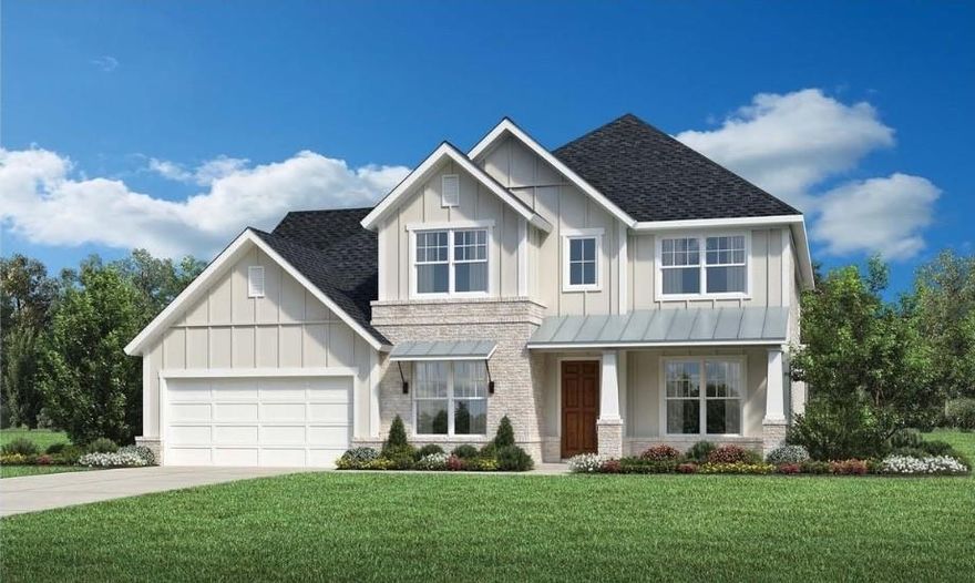 AVAILABLE SEPTEMBER. Stunning New Construction by Toll Brothers in Aster Park! This exquisite, light gray farmhouse-style home, built by Toll Brothers, offers a perfect blend of modern sophistication and classic charm. Situated on an east-facing lot with an oversized backyard that backs to serene green space, this home provides both privacy and breathtaking views. Step inside to discover an open, airy 2-story great room, bathed in natural light. The main floor includes two spacious bedrooms, a versatile office space, and easy access to the heart of the home. Upstairs, you'll find three additional bedrooms, each with its own en-suite bath, offering comfort and privacy for the whole family. Part of the Select Collection at Toll Brothers in Aster Park, this stunning single-family home is nestled within a gated, master-planned community in McKinney, TX. Enjoy a range of resort-style amenities including a pool, clubhouse, and more. With its convenient location and Prosper Independent School District, this home is the great place to grow and thrive.