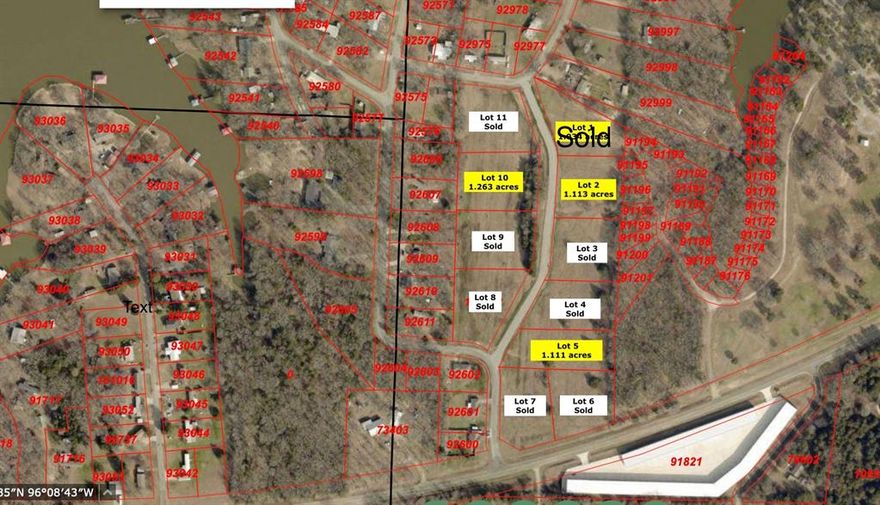 Need a little space, but want to stay close to town? Then check out this 1.26 acre lot that is a few minutes outside of Bonham. Property is located in a newly developed subdivision close to Lake Bonham. Contact the City of Bonham for cost to connect to water and contact Fannin Electric for cost to connect to electricity. ** Building Regulations: Minimum 1,000 Sq. Ft. living area, excluding porches, patios, and garages; minimum one-car garage; no manufactured or mobile homes. Land will be transferred by signing a 99 year Lot Lease Agreement with the City of Bonham.