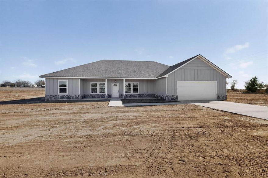 [BRECKENRIDGE Plan 1,998 sf] If you would like to know how we can offer such a low price point on this beautiful 3-2-2 home with all wood soft-close cabinetry, granite countertops, all wood trim, 9' ceilings, completely finished out and insulated 2 car garage, concrete driveway on 5+ acres with a private well and septic, and not cut corners, call me and I'll tell you! Builder concessions of $10000.00 + Survey + Termite if buyer uses Builder's preferred lender. Seller will reimburse up to $400.00 for buyer’s 3rd party inspection. Beautiful new build, open floor plan. 3 bedrooms, 2 bath on 5+ acres with well. SAMPLE PHOTOS.TREES and SECLUSION. Color and Tile options available.
