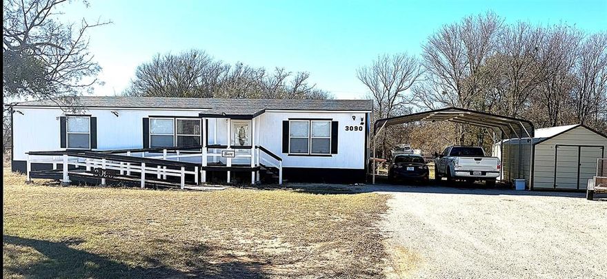 Beautifully Updated and Exceptionally Maintained 3-Bedroom, 2-Bath Home.
This move-in ready property has been meticulously renovated, blending modern style with robust, functional upgrades. The spacious interior features brand-new flooring throughout, a stunning kitchen with butcher block countertops and a central island, and a completely refreshed primary bathroom.
Major structural updates provide peace of mind, including a brand-new roof and a new double-wide carport with a convenient 30-amp RV hook-up. The outdoor space is equally impressive, offering a new shed equipped with electricity, a new backdoor ramp, security cameras, and solar-powered, motion-sensitive exterior lighting. This truly beautiful and well-maintained property is ready to welcome you home.