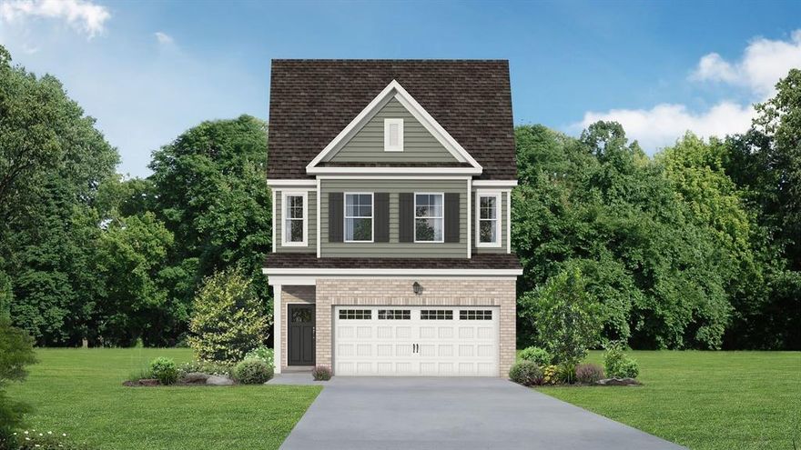 MLS# 21043647 - Built by Davidson Homes - Nov 2025 completion! ~ Welcome to The Durham D at Lake Park Villas! This stunning 3-bedroom, 2.5-bathroom townhome offers 1,891 sqft of modern living space. Step through the foyer into a bright, open layout where a spacious living room, dining area, and chef-inspired kitchen with a center island await. Natural light floods the space, creating an inviting atmosphere for both entertainment and relaxation.  Upstairs, the Primary Suite features two closets and a luxurious bath with a double vanity. Two additional bedrooms, a full bath, and a convenient laundry room complete the second level. Noteworthy upgrades include white painted cabinets, tiled showers, soft-close cabinets, quartz countertops, and black hardware throughout.  Enjoy the outdoors on your covered patio or explore the community playground. Benefit from being in the Rockwall ISD with no MUD or PID tax. This home also includes a two-car garage and blinds for added convenience. Schedule your visit today to see your future home!  Rendering shown is for illustrative purposes only. Actual home will be constructed as an attached duplex townhome and may vary in appearance. Standard features and options may vary, please see the community's New Home Consultant for details.