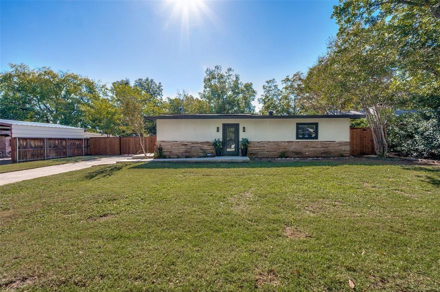 Deal of Denton County! Incredible Opportunity to Own Near Lake Lewisville — Bring Boat, fishing poles, and bikes!
Step into this beautifully RENOVATED, bungalow-style home where modern design meets warmth and efficiency. EVERYTHING IS LIKE NEW! With NO HOA, low tax rate, exceptionally low energy bills, and an oversized lot with new concrete parking pad, this property delivers freedom, functionality, and value! Enjoy a spacious, tree-shaded backyard featuring a dedicated boat or RV parking pad secured behind an electric gate—perfect for outdoor enthusiasts or those who wish to construct a workshop or parking hangar. Plenty of backyard space to create your own lakeside sanctuary! Just steps away (less than 100 feet), access the Willow Grove Park Trail, with camping, fishing, swimming, playgrounds, and Lake Lewisville boat ramps all nearby. Major components have been updated, including HVAC, water heater, plumbing, electrical, insulation, and more. All NEW WHIRLPOOL appliances to convey, including refrigerator. Paid-off solar panels further enhance long-term affordability (recent utility bills available). 
Prime location: Minutes to I-35, ~12 minutes to Downtown Denton, ~10 minutes to Downtown Lewisville, ~25 minutes to DFW Airport
Buyers and agents are encouraged to verify all details to guarantee: measurements, taxes, and schools.