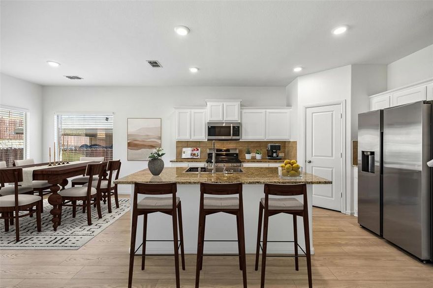 Located in the Highlands at Chapel Creek community of Fort Worth Texas in Tarrant County & zoned to White Settlement ISD, this 3 bedroom, 2 full bathroom & 1 half bathroom home offers approximately 2,340 square feet of two story living near Interstate 30 & Loop 820. The location provides convenient commuter access toward West Fort Worth, Lockheed Martin & NAS JRB Fort Worth, while remaining close to Cowtown Farmers Market, Veterans Park, local medical facilities & nearby shopping and dining options. 

Buyers exploring homes in Highlands at Chapel Creek in Fort Worth Texas may appreciate the balance of neighborhood living with access to community amenities including a pool, playground & trails. 

If you are searching for 3 bedroom homes in Fort Worth Texas within White Settlement ISD, the layout offers a functional main level with an open flow between living, dining & kitchen spaces, along with an upstairs loft providing flexibility for a home office, media room or additional living area. 

Interior updates include luxury vinyl plank flooring, new carpet in the bedrooms & loft, & fresh interior paint extending throughout the home & garage, creating a clean and move-in ready interior. 

The kitchen is designed for everyday use & entertaining, featuring a farmhouse sink, new disposal & stainless steel appliances including oven range, microwave, dishwasher & refrigerator, along with ample cabinetry & workspace. 

Additional features include a centrally monitored security system with smart lock keypad, doorbell camera, motion & entry sensors & water intrusion detection, supporting both convenience & peace of mind. 

Outdoor living is complemented by the community setting, while the home’s layout & location provide easy access to nearby parks & open space. 

This property offers a strong combination of updated finishes, flexible living space & positioning within the Fort Worth Texas market near West Fort Worth and Interstate 30.