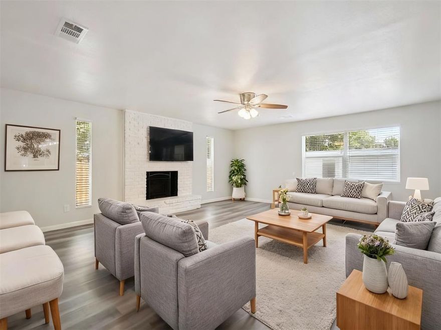 3 Bed • 3 Bath • 2 Living Areas • 1-Car Garage • Backyard Workshop
Discover this beautifully remodeled home in a well-established neighborhood, offering nearly 1,700 sq ft of living space plus a 283 sq ft garage. Inside, you'll find 3 bedrooms, 3 full bathrooms, two living rooms, a cozy fireplace, and a spacious master suite with walk-in closet and private bath.
Recent Upgrades Include:
New roof, HVAC condenser, and updated plumbing
New sheetrock, insulation, and energy-efficient windows
Modern kitchen with new cabinets, countertops, and appliances
Luxury vinyl plank flooring, fresh paint, and LED lighting throughout
The large, fenced backyard features mature fruit trees, a garden area, and a versatile workshop or storage space.
Easily accessible to I-20 and I-35, and just minutes from UNT Dallas and local amenities. A home full of comfort, updates, and potential—come make it yours!