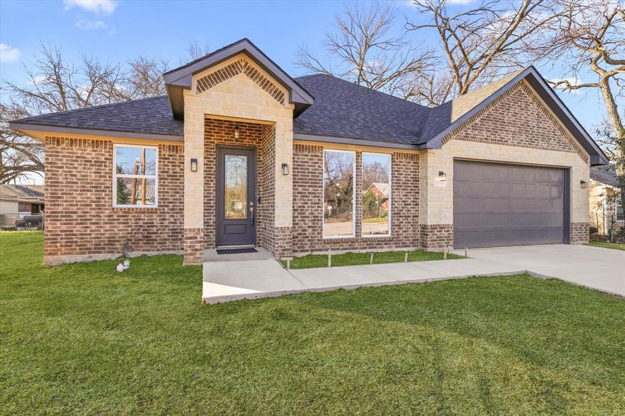 From the moment you step inside, you’ll be captivated by soaring ceilings, designer lighting, and an open-concept floor plan that seamlessly blends luxury with everyday functionality. This 3-bedroom, 2-bath home features a kitchen with granite countertops and stainless steel appliances, along with a spacious game room perfect for entertaining family and friends or enjoying a quiet night in. Step outside to a covered patio, ideal for relaxing and unwinding. Conveniently located just 15 minutes from the Fort Worth Stockyards, this home offers easy access to the city while providing a peaceful retreat to come home to.