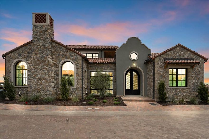 Own your very own European retreat with restaurants, retail and entertainment just steps from your front door. This stunning single family Villa is located in Entrada at Westlake and brought to you by Beckett Graham Luxury Builders, known for their exceptional craftsmanship, innovative design & attention to detail. Upon entering, you will be greeted by an interior courtyard with an indoor-outdoor living space, outdoor kitchen, swimming pool and separate Casita, which could be used as a 5th bedroom or private office. The main floor features a gorgeous fireplace with a book matched surround, spacious kitchen with scullery and adjacent dining room. The primary bedroom has a gorgeous wood paneled accent wall & views of the courtyard. The second floor offers two bedrooms, a game room, media room & outdoor patio overlooking the swimming pool.  Just minutes from DFW International Airport with options for Southlake Carroll ISD or Westlake Academy.