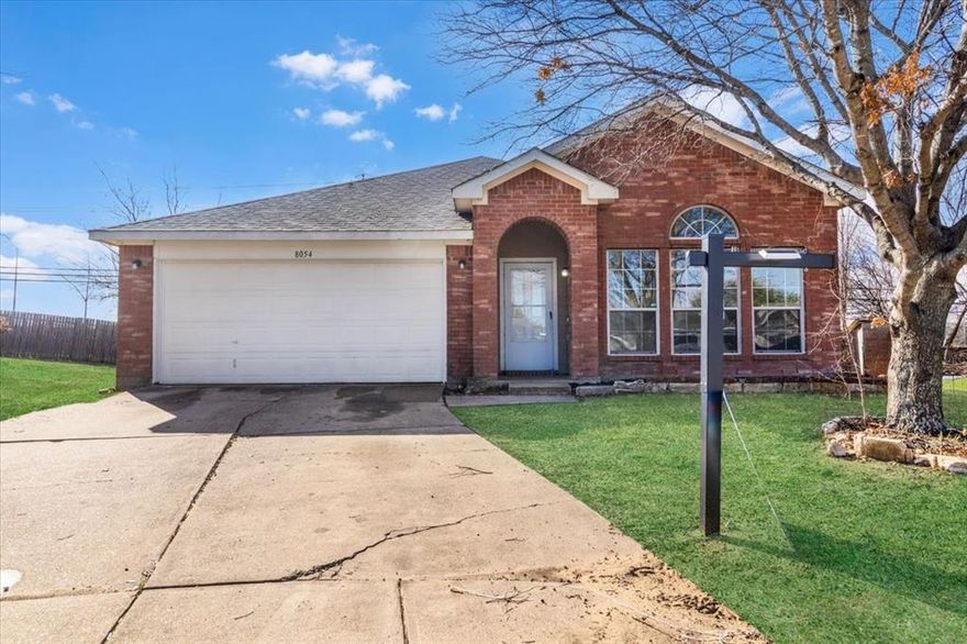 Beautiful 3-bedroom, 2-bath, 2-car garage single-story home nestled in a quiet cul-de-sac in Dallas featuring a cozy living area, a spacious kitchen with large ceramic tile flooring and breakfast bar, fresh interior paint, and new flooring throughout; the fenced backyard is perfect for entertaining or relaxing, and the home offers convenient access to I-20, shopping, dining, and is zoned to Dallas ISD near local high schools.