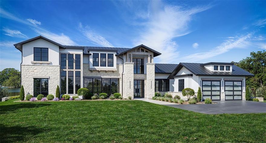 NEW WATERFRONT CONSTRUCTION!  This house has it all.  5 bedroom water front house with 5 full baths and (2) 0.5 baths.  Master suite and Junior Master both facing the water.  A bunk room with built in bunk beds to pile in kiddos for a weekend of fun.  Pool that will over look the lake with hot tub and fire feature.  Full kitchen with Thermador appliances and a separate prep kitchen for additional space.  Construction on this is top notch.  Anderson and Western windows, Rinnai tankless water heaters, open cell foam insulation, cabinets will be a combination of white oak and paint grade.  House includes a brand new dock that is being built as well.  It will house a 30' boat along with several jet skis.  Unique opportunity to be on the water in a gated community with only 5 lots.