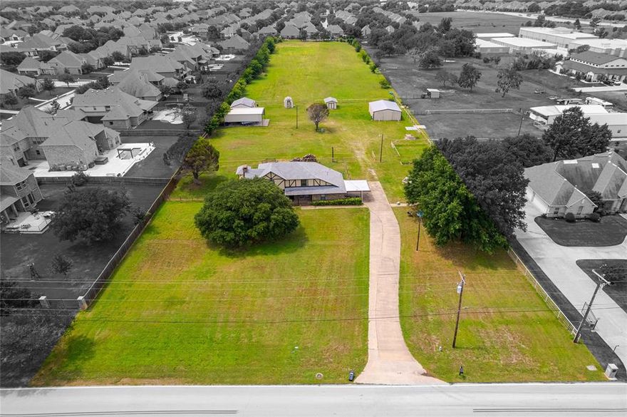 Prime 5-Acre Land Parcel in Colleyville, Texas - Ideal for Dream Home or potential Subdividing! Please inquire with the city! 1 acre is residential and 4 acres are AG exempt! Welcome to this exceptional 5-acre land parcel nestled in the vibrant city of Colleyville, Texas. Boasting an R40 zoning designation, this property offers a golden opportunity for those envisioning their dream home or exploring the potential of subdividing the land. With its generous size and desirable location, this piece of real estate presents multiple possibilities. Situated within the heart of Colleyville, this land parcel enjoys the convenience of being in a prime residential area while still offering a peaceful retreat from the bustling city. Residents can relish the best of both worlds with proximity to urban amenities and the tranquility of a suburban setting. This property provides a perfect blank slate for creating the home or homes of your dreams! Great access to 121, 114, 360 Highways and DFW airport as well as Dallas and Fort Worth. ROOF RECENTLY REPLACED!