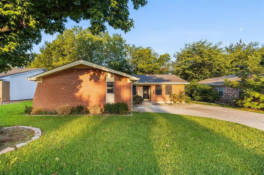 **Charming Wylie Retreat with Expansive Outdoor Space** Discover your next haven in this delightful 3-bedroom, 2-bathroom residence located in the heart of Wylie, TX. Offering both comfort and style, the property serves as a serene escape yet remains close to all the conveniences the city has to offer. With a spacious interior and an impressive outdoor setting, this home is perfect for those who love to entertain or simply enjoy spacious living. Step inside to find a thoughtfully designed floor plan that seamlessly blends functionality with aesthetics. The welcoming living area is bathed in natural light and provides ample space for relaxation. Adjacent, the dining area flows effortlessly into a well-appointed kitchen, appliances, plenty of cabinetry, and a functional layout. Retreat to the primary suite, complete with an ensuite bath, offering a private oasis for rest and rejuvenation. The remaining two bedrooms are generously sized, providing flexible options for guests, a home office, or additional storage. Venture outside to discover a huge yard that promises endless possibilities for outdoor activities and gatherings. The extended patio is perfect for barbecues, morning coffees, or sunset views, providing the ultimate backdrop for outdoor living. Mature trees and manicured landscaping encapsulate the space, creating a serene environment for both relaxation and recreation. Completing this residence is a spacious two-car garage, offering ample storage for vehicles and personal belongings. This Wylie home is a rare find, combining comfortable indoor living with exceptional outdoor opportunities. Do not miss the chance to call this beautiful property your own.  Foundation repaired and roof replaced in Summer 2025.  Fresh interior paint Sept 2025. 2 car garage with one door.  One side turned into a workshop area.  Could easily be converted back to 2 doors.  Cast iron pipes replaced.