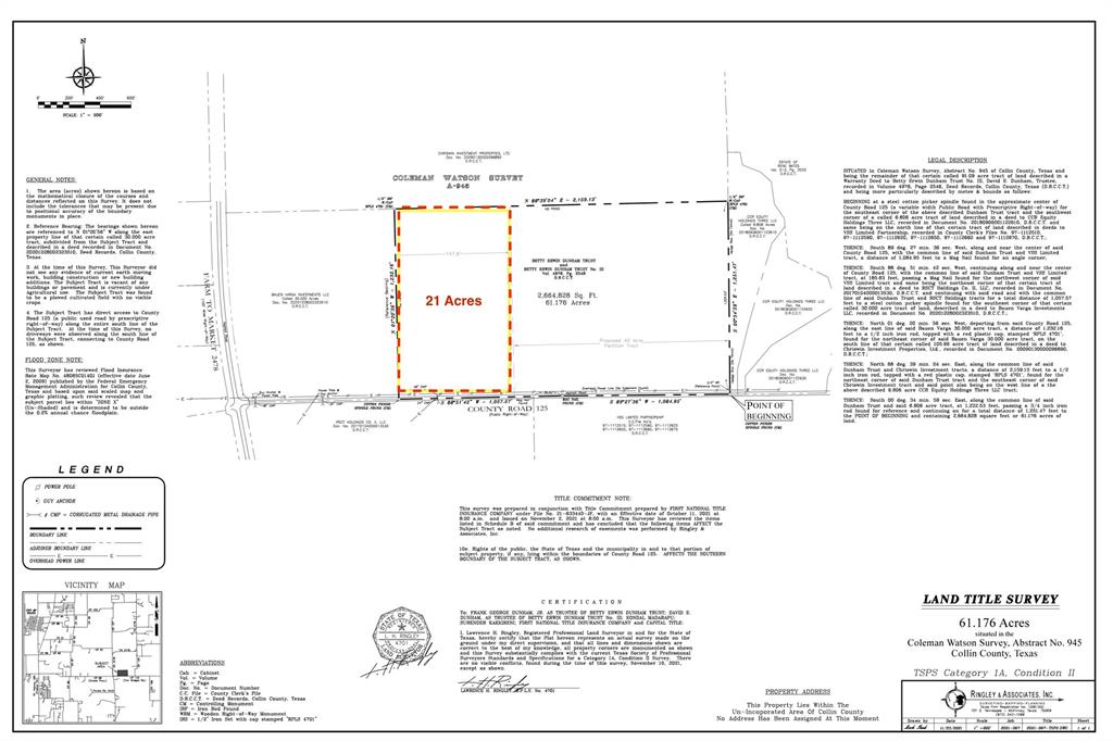 Coleman Watson Survey - Land