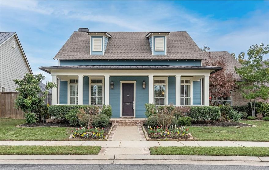 Wonderful custom-built home in Provenance. Great floor plan and a rare find with 4 bedrooms all on one floor. Beautiful foyer with tons of natural light. Formal Dining with tray ceiling and custom drapery. The kitchen offers to-the-ceiling cabinetry, stainless steel appliances, gas cooktop, large island, pot filler & granite countertops. Breakfast room off of kitchen. 11’ ceilings, neutral colors & timeless finishes throughout. Stunning living room features coffered ceilings, built-ins, gas fireplace & doors to the patio. Hardwood floors throughout living and dining. Lovely patio with firepit & fenced yard. Pretty front porch. Master suite nestled in its own wing complete with doors out to the patio, two walk-in closets, soaker tub & separate shower. Spacious laundry room off of master with sink. Front bedroom could be used as 4th bedroom or office (features built-ins). The additional bedrooms are spacious & share a jack-and-jill bath. 3-car garage. Enjoy nearby neighborhood amenities.